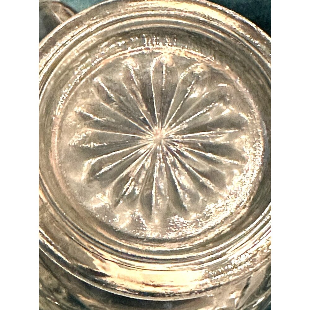 Vintage Anchor Hocking Pint Pitcher 5.25"H Clear Glass Star‎ of David - Picture 4 of 4